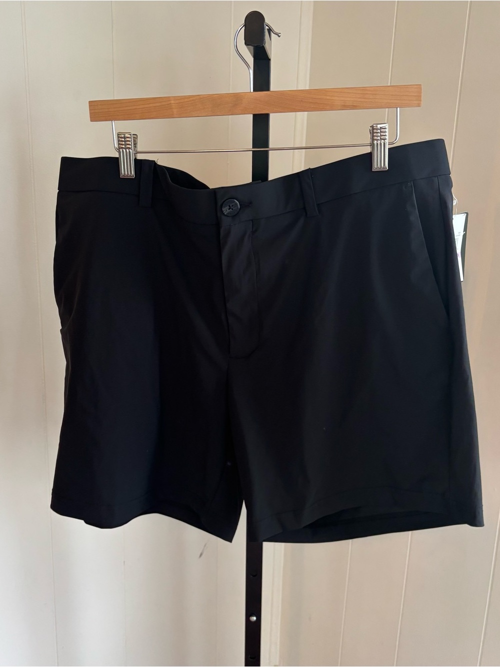 Callaway Mens 38x7 Flat Front Performance Chino Athletic Golf Shorts Black NWT